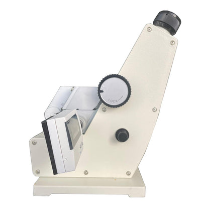 QIUSUO Monocular Refractometer ABBE Brix Refractometer Monochromatic Refractometer Monocular Abbe Refractometer with Measuring Range 1.3000-1.7000 nD 0.0-95% Brix Digital Thermometer Accuracy ±0.0002 for Liquid Solid