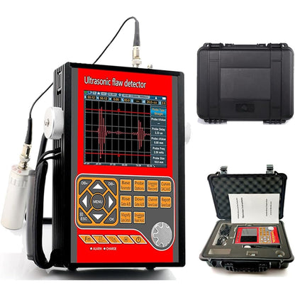 QIUSUO Ultrasonic Flaw Detector Ultrasonic Flaw Detection Equipment with Range 1000-15000m/s Velocity 1000 to 20000m/s Frequency 20-2000Hz B scan AWS D1.1 15G Large Data Storage Function