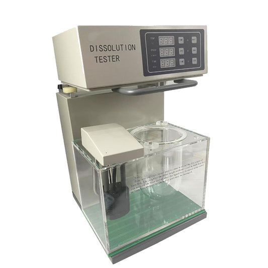 QIUSUO Dissolution Apparatus Tablet Dissolution Testing Instruments with Speeding Accuracy ±2rpm Timing Range (5～900)min (6 Points) Temperature Control Range (Room Temp ~ 45.0)℃ Temp Control Accuracy ±0.3℃