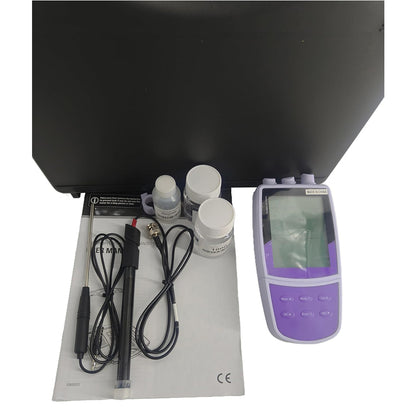 QIUSUO Cl Ion Meter Chlorine Concentration Tester with Standard Calibration Fluid Range 1 to 35000 ppm Range -1999.9 to 1999.9 mV 2 to 5 Points Calibration USB Communication Interface