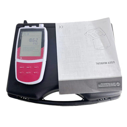 QIUSUO Portable pH Meters Handheld pH Meter with Standard Calibration Solution Resolution 0.01 pH Calibration 1 to 3 points Range -1999 to 1999 mV USB Communication Interface Expanded Memory Stores or Recalls up to 100 Data Sets