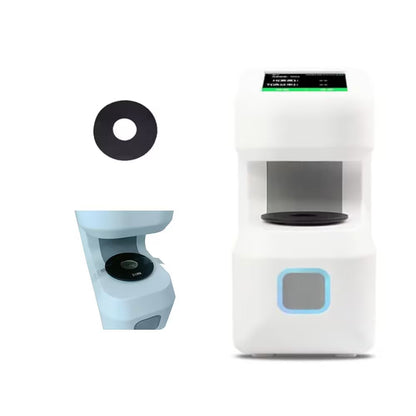 QIUSUO Haze Meter Transparency Transmission Haze Meter with Test Range 0-100% Repeatability 0.1 Resolution 0.1% Aperture 21mm Spectral Response CIE Spectrum Function Y/V(λ) 2.8 Inch Touch Screen USB Interface Sample Size Thickness≤40mm