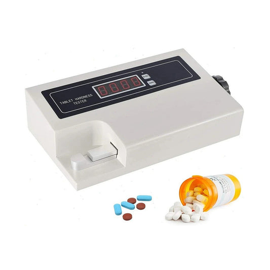 QIUSUO Medical Tablet Hardness Tester Tablet Hardness Test Apparatus with Hardness Range (2～200) N/(0.2～20) Kg N/KG Hardness Accuracy ±1.5% Max Number in Each Group ≤100P Automatically Zero After Warming Up