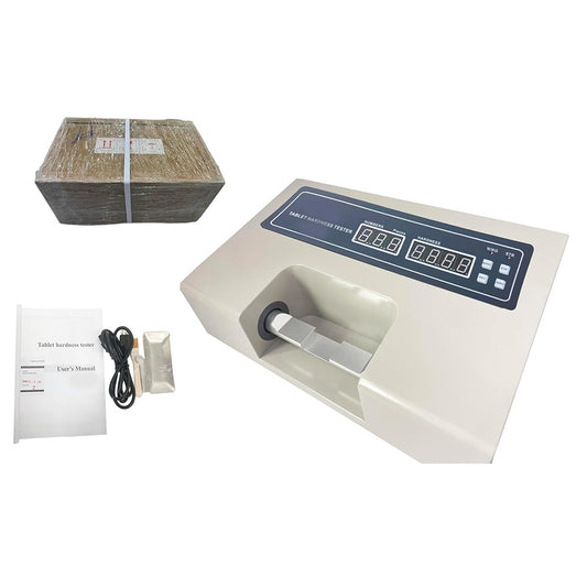 QIUSUO Automated Tablet Tester Hardness of  Tablet with Hardness Range (2～200) N Accuracy ±1.5%  Max Number in Each Group ≤100P Test period 20S/P Automatically Zero After Warming Up