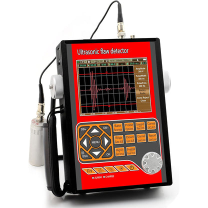 QIUSUO Ultrasonic Flaw Detector Ultrasonic Flaw Detection Equipment with Range 1000-15000m/s Velocity 1000 to 20000m/s Frequency 20-2000Hz B scan AWS D1.1 15G Large Data Storage Function