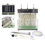 QIUSUO Tablet Dissolution Test Apparatus Tablet Dissolution Testing Instruments with Three Cups and Three Levers One Single Row Timing Range (5～900)min (6 Points) Timing Accuracy ±0.3%