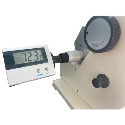 QIUSUO Abbe Refractometer Monochromatic Refractometer Lab Refractometers with Measuring Range 1.3000-1.7000nD 0.0-95% Brix Accuracy ±0.0002 Optical Index Plate Reading