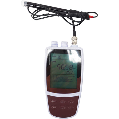 QIUSUO Handheld Water Hardness Meter Water Hardness Analyzer with Calibration Points 2 to 5 Points Standard Calibration Solutions Temperature Range 0 to 105°C Solid-state Sensor Accuracy 1% F.S.