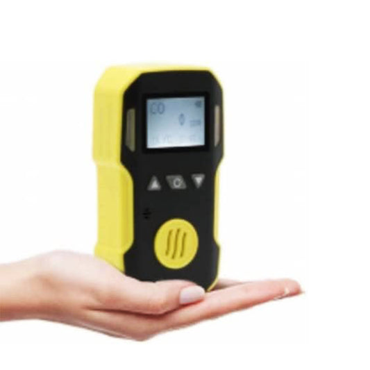 QIUSUO Benzene Gas Detector C6H6 Gas Detector with H-alarm 50ppm L-alarm 20ppm Range 0-100ppm Accuracy ≦ 5% F.S. Advanced MCU Control LCD Display Screen for Detection of Gas Concentration in Air