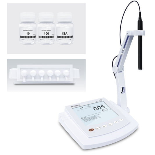 QIUSUO Benchtop Water Hardness Meter with Standard Calibration Solution Range Concentration 0.05 to 200 mmol/L Resolution 0.001,0.01,0.1,1,Automatic