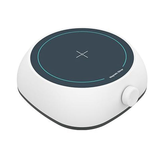 QIUSUO Mini Magnetic Stirrer Laboratory Magnetic Stirrers with Rotary Knob Working Plate Size 135 MM Speed 350-1800 rpm Durable Brushless Motor Stepless Speed Regulation Wide Speed Range Strong Magnetic Field