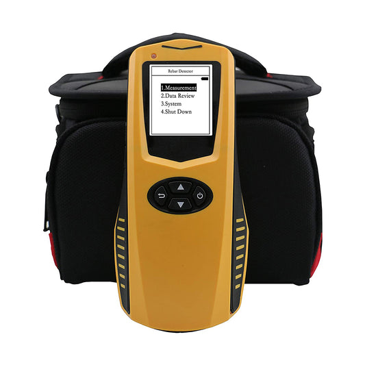 QIUSUO Rebar Detector Reinforcement Detector Scanner Digital Rebar Detector with Range 1 to 120mm Concrete Protective Layer Tester LCD Display