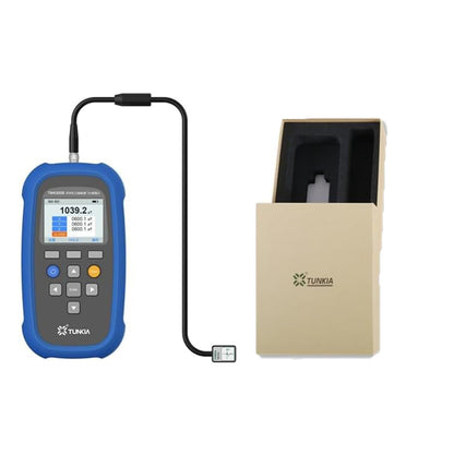 QIUSUO Handheld Triaxial Fluxgate Magnetometer 3 Axis Fluxgate Magnetometer with Range 0 to 1000μT Resolution 100nT Accuracy 2% Unit Switch μT mG Max. Hold Function 5-Digits Display for Fragmentation Processing Security Check