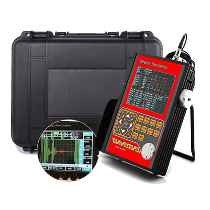 QIUSUO Ultrasonic Flaw Detector Ultrasonic Flaw Detection Equipment with Range 1000-15000m/s Velocity 1000 to 20000m/s Frequency 20-2000Hz B scan AWS D1.1 15G Large Data Storage Function