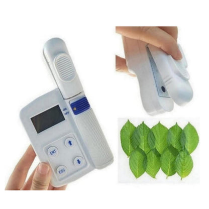 QIUSUO Chlorophyll Content Meter Chlorophyll Temperature Meter with Accuracy ± 1.0 SPAD Chlorophyll Range 0.0 to 99.99 SPAD Leaf Surface Temperature -10 to 99.9℃ for Measuring Instantly Relative Chlorophyll Content