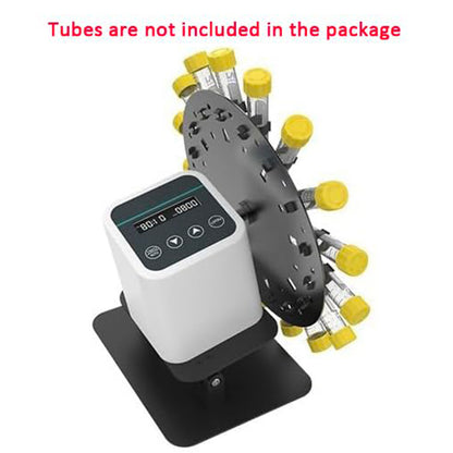 QIUSUO Digital Tube Rotator Mixer Test Tube Rotator Mixer for Mixing Laboratory Samples with Speed Range 20-80rpm Angle Range 40-80° Timing Function Adjustable Angle