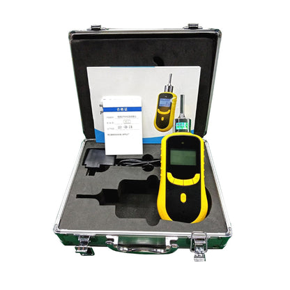 QIUSUO HCN Gas Detector Portable Hydrogen Cyanide Gas Detector with Accuracy ≤±3% F.S.Resolution 0.01ppm Measuring Range 0-50ppm Over 100,000 Sets Of Stored Data Sound Light and Vibration Alarms Principle Electrochemical Built-in Micro Sampling Pump
