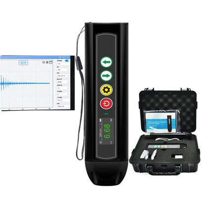 QIUSUO Electromagnetic Ultrasonic Thickness Gauge Non-contact Electromagnetic Ultrasonic Thickness Gauge withSampling Rate 80Msps Bandwidth 2.5Mhz～6Mhz Accuracy ±0.01mm USB Communication Interface Sound Velocity Saving