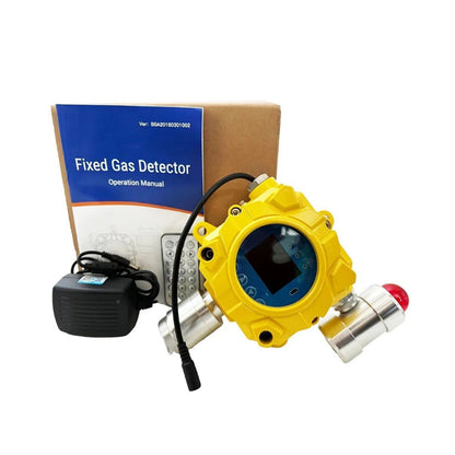 QIUSUO Hydrogen Cyanide Gas Detector Fixed Gas Detector with Accuracy≦ 5% F.S Resolution 0.1ppm Range 0-50ppm Adopts Advanced Catalytic Gas Sensor High Precision and Real Data