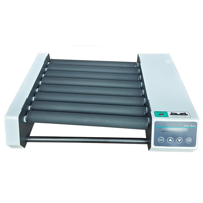 QIUSUO Digital Roller Mixer Test Tube Rotator Mixer with 8 Rollers Brushless Motor Rotating Shaking Speed Range of 20-80rpm Specs φ6 to 34mm LCD Display Screen Speed and Time Control