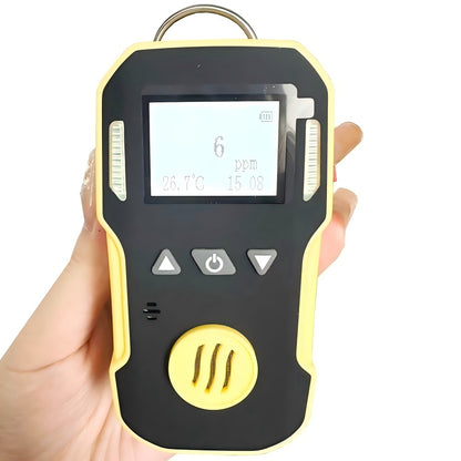 QIUSUO Hydrogen Fluoride Detector Portable HF Detector with Resolution 0.1ppm Range 0-10ppm L-alarm 3ppm H-alarm 5ppm Water-proof  Accuracy≦ 5% F.S Response time T＜30s