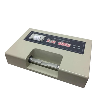QIUSUO Tablet Hardness Tester Automatic Tablet Hardness Tester with Automatic Statistic Printing Hardness Range 2 to 200N  Hardness Accuracy 1.5% Built-in Printer Auto-Test Auto-diagnose Auto-Alarm