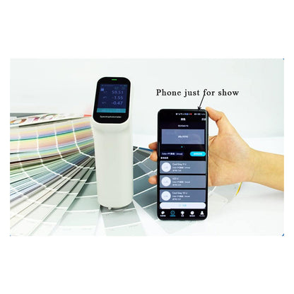 QIUSUO Lab Colorimeter Touch Screen Colorimeter with 6mm Measuring Aperture Repeatability ΔE*ab≤ 0.03 for Coating Ceramic Plastic Paint Color Measurement Comparison