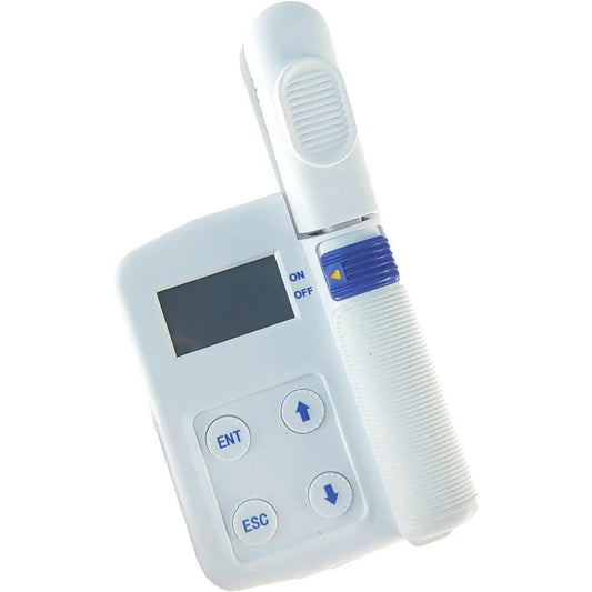 QIUSUO Leaf Chlorophyll Content Measurement Portable Chlorophyll Meter with Chlorophyll Measuring Range 0.0-99.99SPAD Leaf Temperature Measuring Range -10-99.9℃ 16GB Data Storage Multi-functional USB Interface High Contrast LCD Display