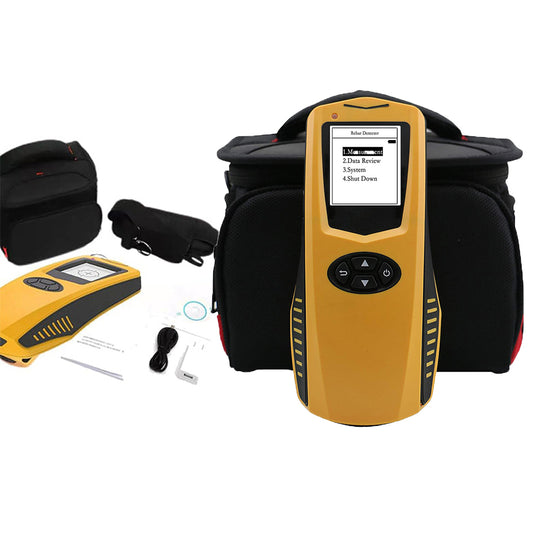 QIUSUO Concrete Rebar Detector Digital Concrete Rebar Locator Detection Equipment with Diameter Measuring Range Φ6-50mm Location Range Φ1-120mm for Reinforcement Detector Position Determination