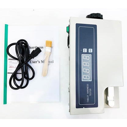 QIUSUO Digital Tablet Hardness Tester Tablet Hardness Test Apparatus with N/KG Conversion by One-Button Hardness Range (2～200) N/(0.2～20) kg Hardness Accuracy ±1.5%