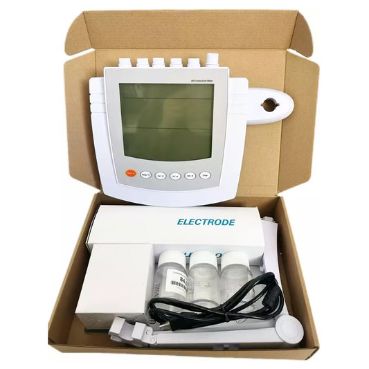 QIUSUO Benchtop Ion Meter for Cl Chloride Ion Meters with Calibration Fluid Range 1 to 35000 ppm Resolution 0.001 0.01 0.1 1 Automatic Accuracy ±0.5% F.S. Manual/Auto-Read Measurement Endpoint for Testing Chloride Ion