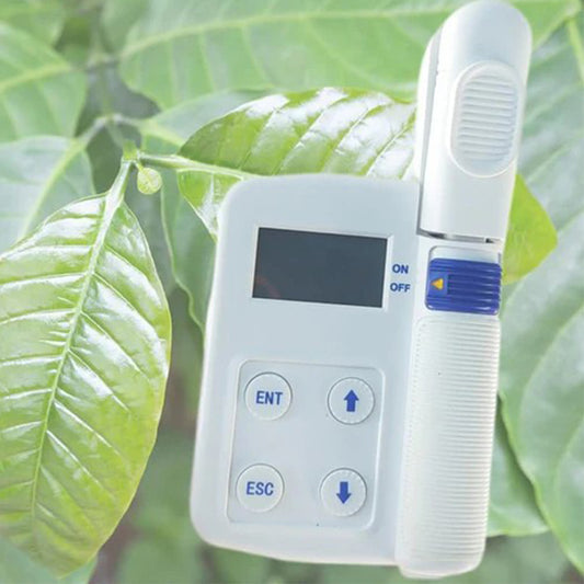 QIUSUO Chlorophyll Meter Handheld Chlorophyll Meters with Measurement Range 0.0-99.9 SPAD Measurement Area 2mm * 3mm  Measurement Precision within ±1.0 SPAD Unit 2GB SD Card Data Storage
