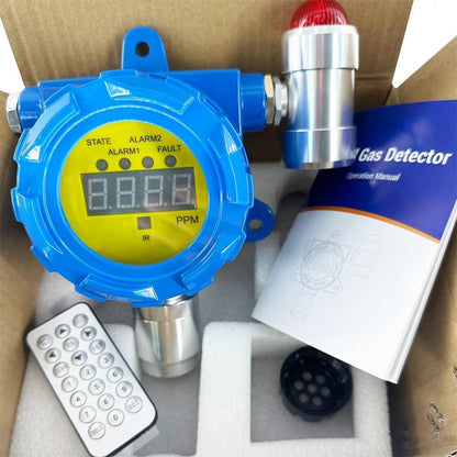 QIUSUO Nitric Oxide Gas Detector Wall Mounted NO Gas Detector with Range 0-250ppm Resolution 1ppm L-Alarm 50ppm H-Alarm 150ppm Accuracy ≦ 5% F.S High Precision and Real Data Advanced Micro-Power Technology