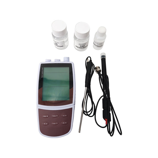 QIUSUO Portable Water Hardness Tester Lab Water Hardness Meter with Accuracy 1% F.S. Standard Calibration Solutions Solid-state Sensor Temp Range 0 to 105°C Calibration Points 2 to 5 Points