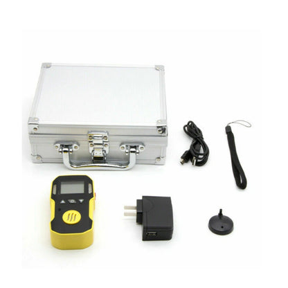 QIUSUO Benzene Portable Gas Detectors Handheld C6H6 Detector with H-alarm 50ppm L-alarm 20ppm Range 0-100ppm Low Power Consumption Response time T＜30s for Detection of Gas Concentration in Air