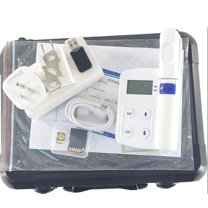 QIUSUO Chlorophyll Meter Digital Plant Nutrition Tester with Nitrogen Content Measuring Range 0.0-99.99mg/g Leaf Temperature Measuring Range -10-99.9℃ High Measurement Accuracy Multi-functional USB Interface