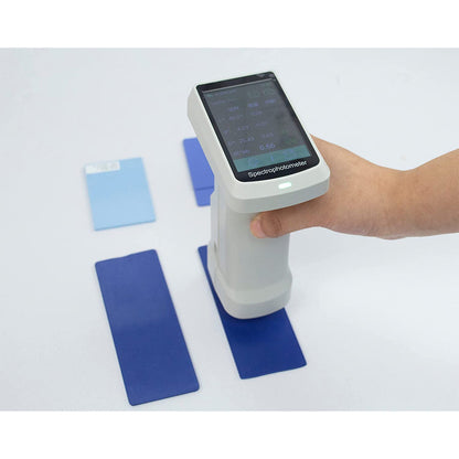 QIUSUO Portable Spectrophotometer Three Caliber Spectrophotometer Analysis with USB Bluetooth Interface Repeatability ΔE*ab≤ 0.02 Built in HD Camera Smart Auto Calibration for Car Paint