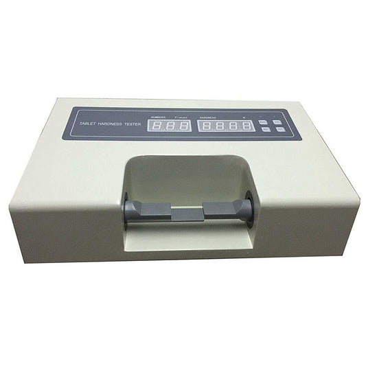 QIUSUO Tablet Hardness Tester Automated Tablet Tester with Hardness Range (2～200) N Max Number in Each Group ≤100P Accuracy ±1.5%  40mm Electric Pressurized for Detecting Tablet Breaking Hardness