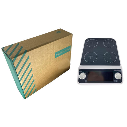QIUSUO Multiposition Magnetic Stirrer Digital Multi Position Magnetic Stirrer with Max Stirring Volume 4 * 500 ML Speed Range 50-1500 RPM Max Liquid Crystal Display Timing 1min - 19h59min Plate Size 110MM