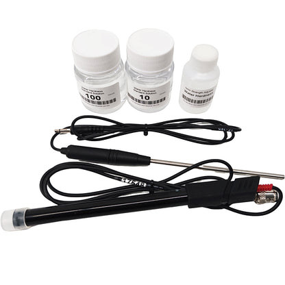 QIUSUO Handheld Water Hardness Meter Water Hardness Analyzer with Calibration Points 2 to 5 Points Standard Calibration Solutions Temperature Range 0 to 105°C Solid-state Sensor Accuracy 1% F.S.