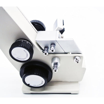 QIUSUO Monocular Refractometer ABBE Brix Refractometer Monochromatic Refractometer Monocular Abbe Refractometer with Measuring Range 1.3000-1.7000 nD 0.0-95% Brix Digital Thermometer Accuracy ±0.0002 for Liquid Solid