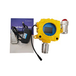 QIUSUO Fixed CL2 Gas Detector Chlorine Gas Monitor with Measuring Range 0-50ppm RS485 Ouput Sound&Light Alarm Explosion-Proof Water-Proof