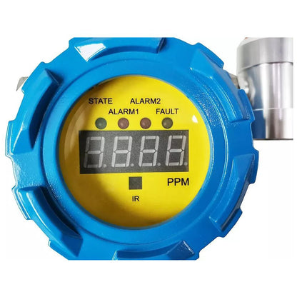QIUSUO C6H6 Gas Detector Fixed Benzene Gas Detector with Measuring Range 0-100ppm Resolution 1ppm L-alarm 10ppm H-alarm 20ppm Installation Method Wall-Mounted for Testing Toxic and Combustible Gases