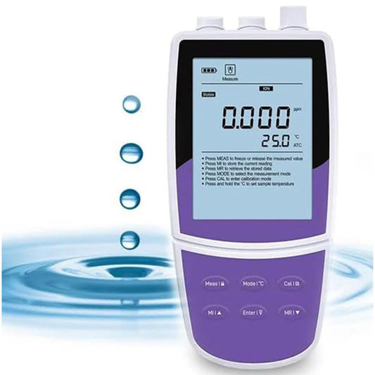 QIUSUO Portable Chloride Ion Meter Laboratory Cl Ion Meter with Range 1 to 35000 ppm Accuracy ±0.5% and 2 to 5 Point Calibration Backlight Display Calibration Fluid for Testing Chloride Ion for Testing Chloride Ion