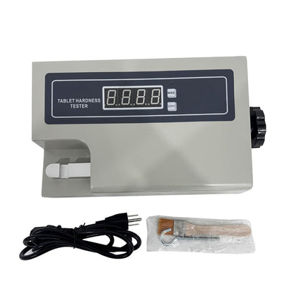 QIUSUO Tablet Hardness Tester Machine Tablet Hardness Testing with Hardness Accuracy ±1.5% Max Number in Each Group ≤100P Hardness Range (2～200) N/(0.2～20) kg  N/KG  Conversion by One-Button