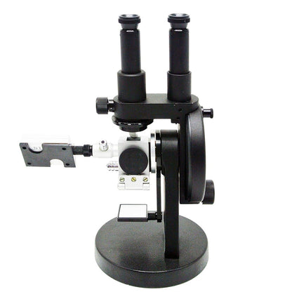 QIUSUO Lab Binocular ABBE Refractometer Abbe Digital Refractometer Brix Refractometer Binocular Abbe Refractometer with Accuracy ±0.0003 Range 1.3000-1.7000 nD 0.0-95% Brix Digital Thermometer for Liquid and Solid Substances