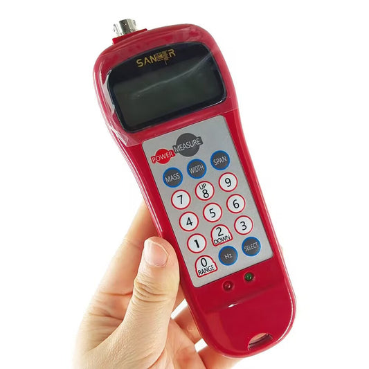 QIUSUO Sonic Belt Tensioner Belt Tension Measuring Instrument with Frequency Range 10Hz-5000Hz Tension Range 0.01-99900N Variable Frequency Range Filters 500 Groups Storage Data for Most Belt Types