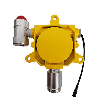 QIUSUO CL2 Gas Detector Fixed Chlorine Gas Detector with Measuring Range 0 to 50ppm L-Alarm 5ppm H-Alarm 10ppm  Resolution 0.1ppm Die-cast Aluminum Shell