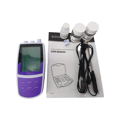 QIUSUO Lab Calcium Ion Meters Portable CA Ion Meter with Calibration Fluid Range 0.02 to 40100 ppm USB Communication Interface Calibration Solutions 0.001 0.01 0.1 1 10 100 1000 10000