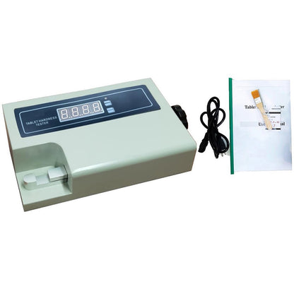 QIUSUO Tablet Hardness Tester Tablet Hardness Tester Machine with Hardness Accuracy ±1.5% Hardness Range (2～200) N/(0.2～20) kg  N/KG  Real Data is Displayed on the LED Automatically Zero After Warming Up